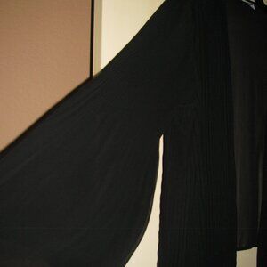 WOMENS TOP SHEER - COVER UP TOP - SUPER CUTE AND CASSY - XL